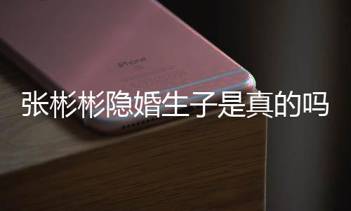 彬隐彬发文否婚生婚张彬子是真的张彬认已吗